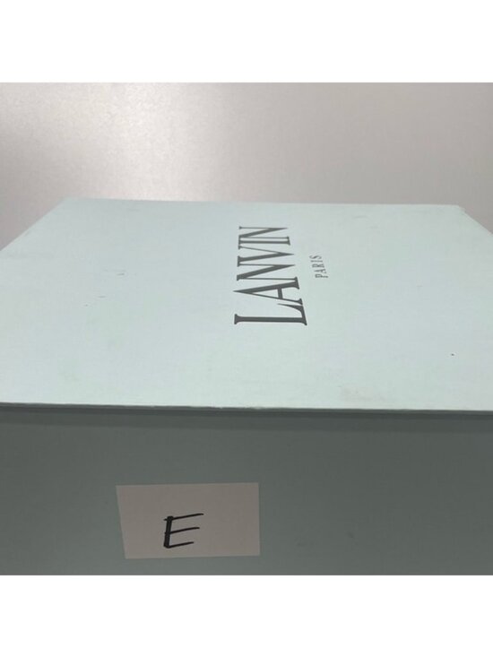 LANVIN MEN\'S RUNNING SNEAKERS IN LEATHER AND REFLECTIVE COLORBLOCK WHITE SIZE 10 main image 8